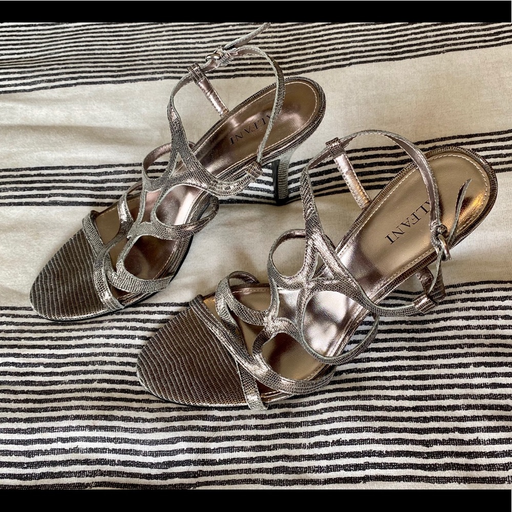 Dark silver heels